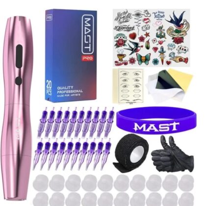 Kit de tatuaje | Paquete profesional de máquina de tatuaje inalámbrica Mast P20